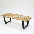 Garden wood bench Platform Wooden Bench